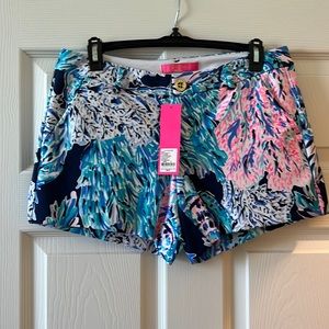 NWT Lilly Pulitzer Callahan Knit Short High Tide Navy Shorts Size 4 Style#001273